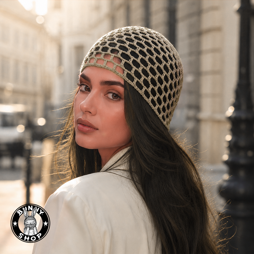کلاه قلاب بافی زنانه -کد ۱۰۳- ترند تابستانی